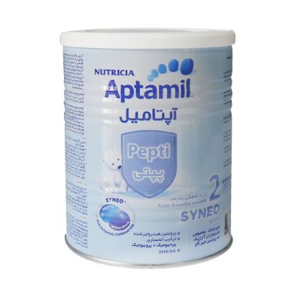 تصویر  شیر خشک شیرخوران از ۶ ماهگی به بعد آپتامیل پپتی ۲ نوتریشیا ۴۰۰ گرم