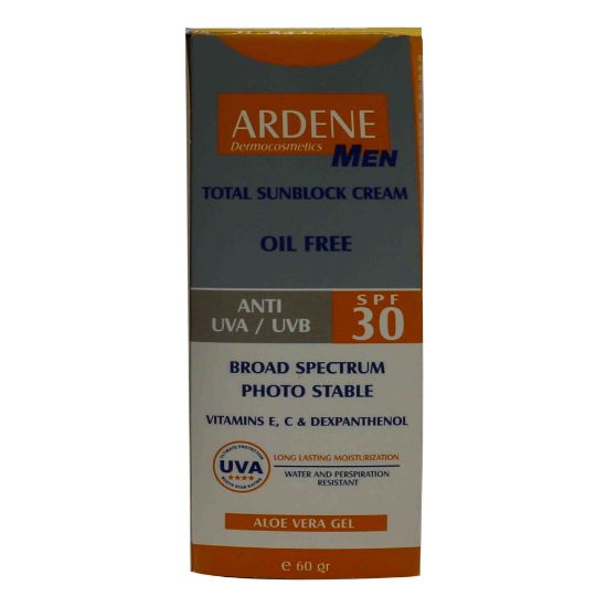 تصویر  کرم ضد آفتاب مردانه فاقد چربی آردن SPF30 بی رنگ ۶۰ گرم