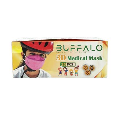 تصویر  ماسک کودک سه بعدی پنج لایه بوفالو ۲۵ عددی