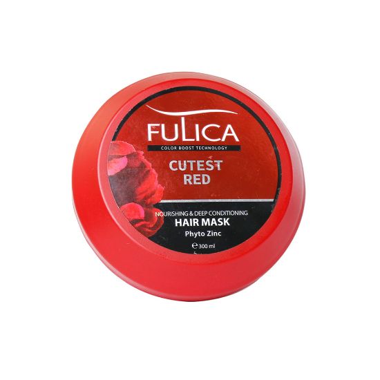 تصویر  ماسک تقویت کننده و نرم کننده عمیق موهای قرمز نیاز به آبکشی فولیکا ۳۰۰ میلی لیتر