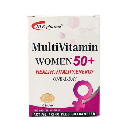 تصویر  قرص مولتی ویتامین خانم‌های بالای ۵۰ سال اس تی پی فارما ۳۰ عددی