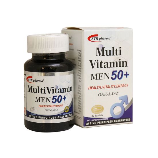 تصویر  قرص مولتی ویتامین مردان بالای ۵۰ سال اس تی پی فارما ۳۰ عددی