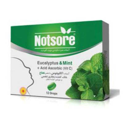 تصویر  آبنبات سرد مکیدنی ناتسور با طعم نعنا بسته 12 عددی