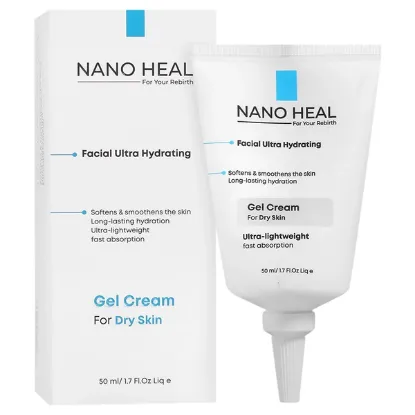 تصویر  ژل کرم آبرسان پوست خشک  نانوهیل ۵۰ میلی لیتر